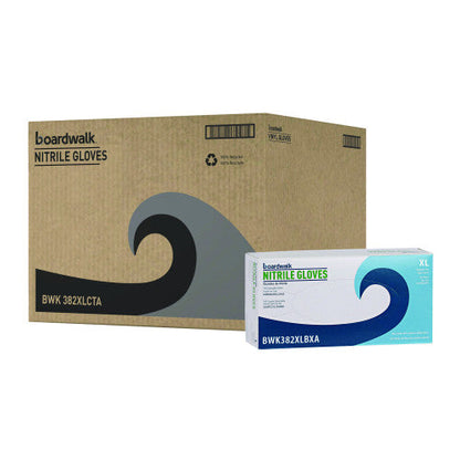 Boardwalk® Disposable Examination Nitrile Gloves, X-Large, Blue, 5 mil, 1000/Carton (BWK382XLCTA)
