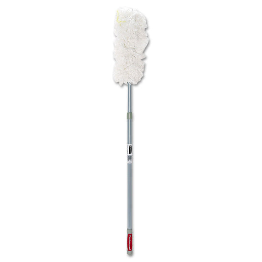 Rubbermaid HiDuster Overhead Duster with Straight Launderable Head, 51" Extension Handle